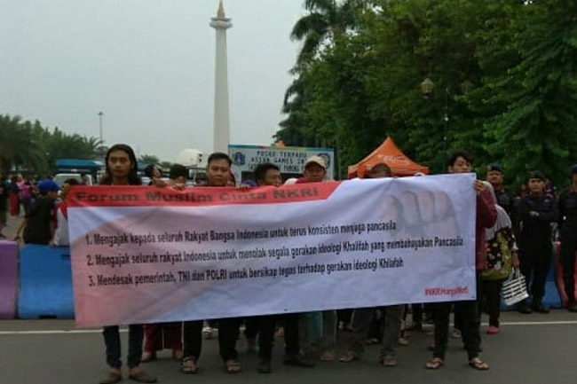Forum Muslim Cinta NKRI Menolak Aksi Khilafah Internasional