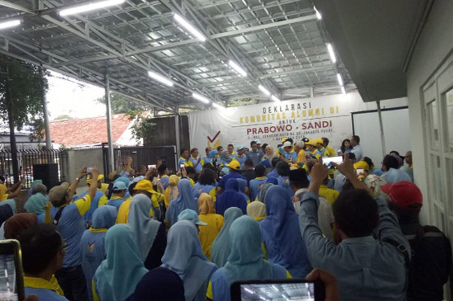 Demi Perubahan Indonesia Komunitas Alumni UI Dukung Prabowo-Sandi