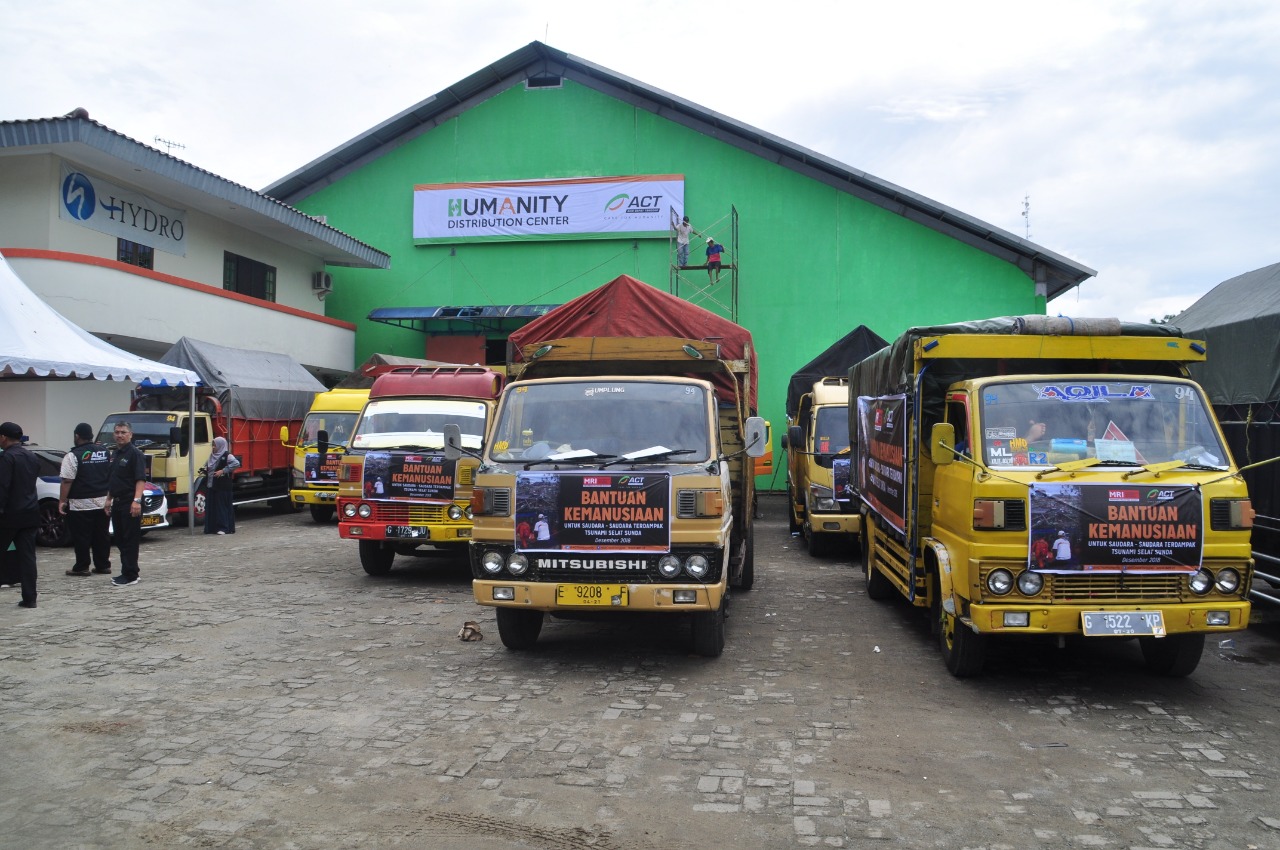 20 Truk Bantuan ACT di Berangkatkan ke Pandeglang dan Lampung Selatan