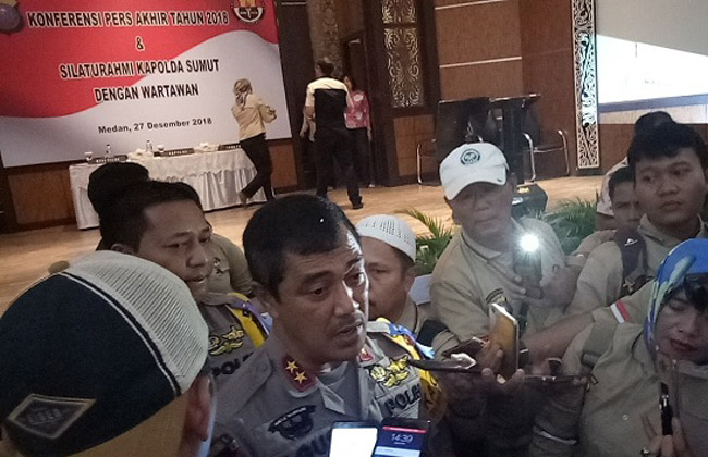 Kasus Kejahatan di Sumatera Utara Tahun 2018 Menurun