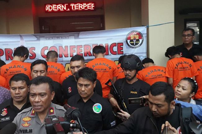 Diduga 14 Pemuda Asyik Pesta Sabu Satu Rumah Kost Digerebek Polisi