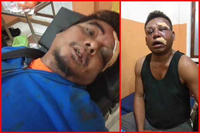 Dua Wartawan Babak Belur Dihajar Oknum TNI Denzipur 12 Nabire