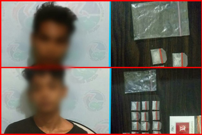 Dua Terduga Pengedar Ditangkap Satres Narkoba Polres Musi Banyuasin