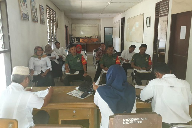 Rapat Posko Kegiatan Babinsa Koramil 02 Kota Padangsidimpuan