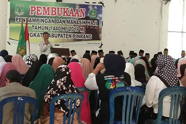 Kemenag Pinrang Gelar Pembukaan Pendampingan Calon Jamaah Haji