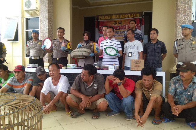 Polres Muba Berhasil Bongkar Judi Sabung Ayam Lintas Kabupaten