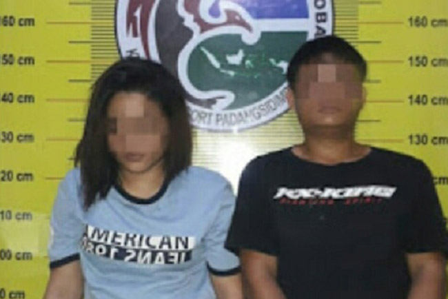 Sepasang Remaja Padangsidimpuan Tercyduk Sedang Mengisap Sabu