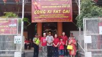 Kapolsek Tanjung Duren Amankan Perayaan Imlek di Vihara Se-Grogol