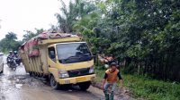 Jalan Lintas Kabupaten PALI Menuju Muba Terancam Putus