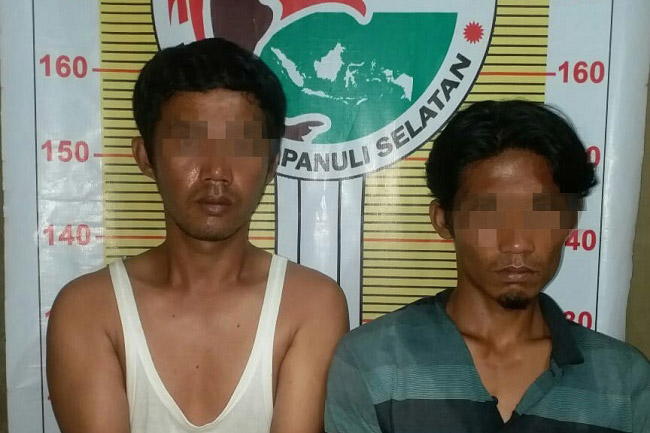 Dua Warga Tapanuli Utara Ini Ditangkap di SPBU Karena Sabu