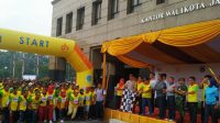Danramil 07 Kembangan Hadiri Lomba lari Pelangi Run 5K Jakarta Barat