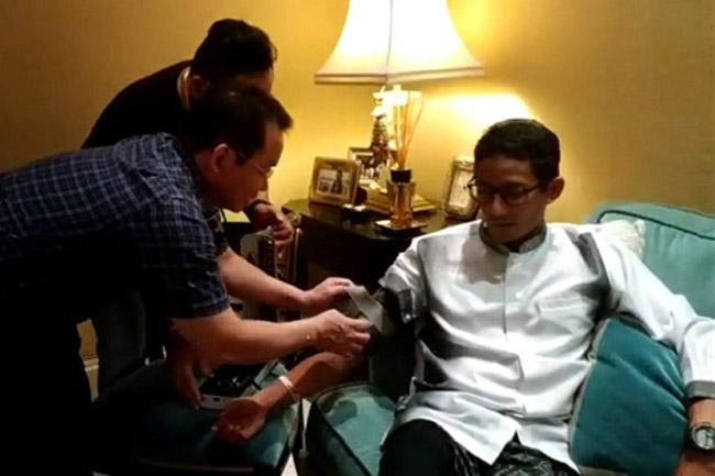 Terdiagnosa Gangguan Lambung dan Radang, Sandi Harus Istirahat Total