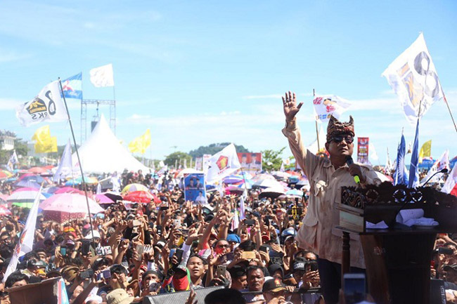 Prabowo: Saya Bersumpah Tidak Akan Memperkaya Diri dan Keluarga