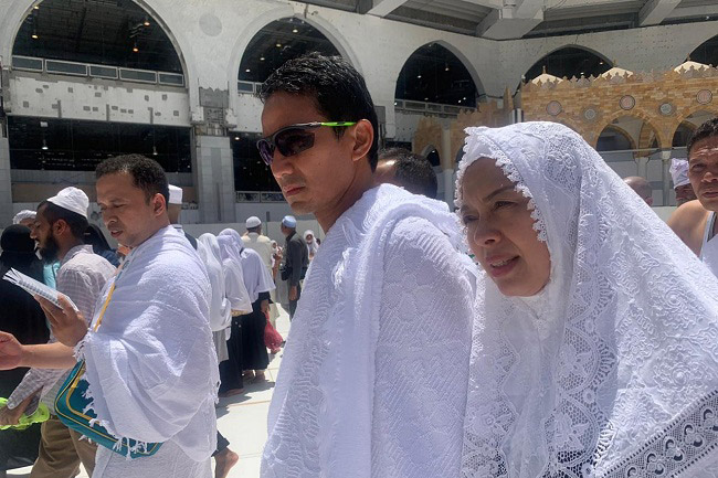 Masa Tenang Pemilu, Sandiaga Umroh