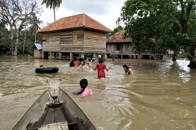 Sungai Lematang Meluap Puluhan Desa di PALI Terendam Banjir