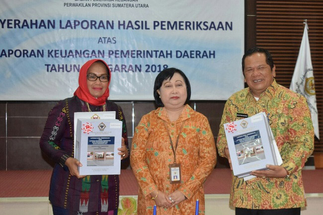 BPK Perwakilan Sumut Nyatakan Pemko Padangsidimpuan Raih WDP