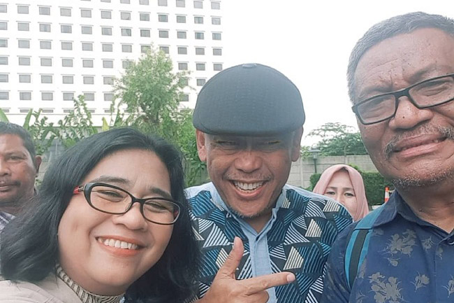 Keluarga, Sahabat dan Tim Advokat Eggie Sudjana Mendatangi Komnas HAM. Oleh: Muslim Arbi,