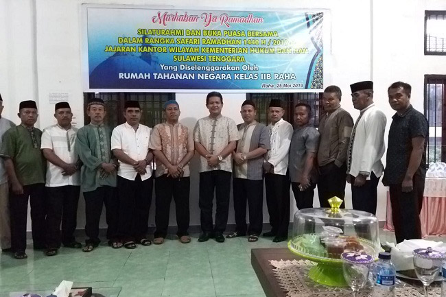 Tim Kanwil Kemenkumham Gelar Safari Ramadhan di Rutan Muna 