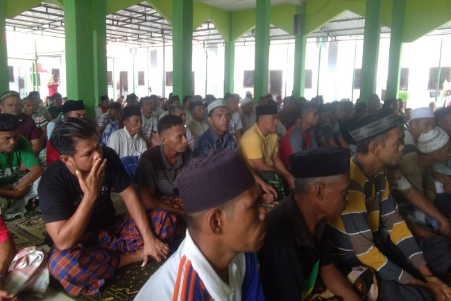 Suasana Tim Kanwil Kemenkumham Gelar Safari Ramadhan di Rutan Muna 