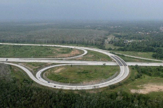 Jalur Tol Kayu Agung ke Pematang Panggang Diberlakukan One Way