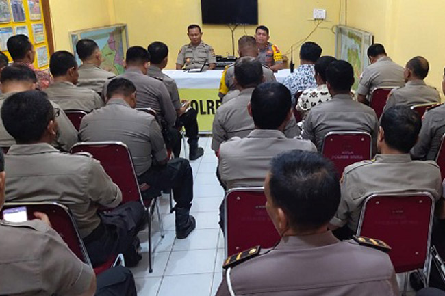 Polres Muna Gelar Rapat Persiapan Sambut Ulang Tahun Bhayangkara