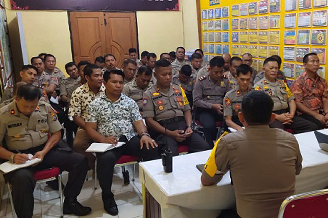 Polres Muna Gelar Rapat Persiapan Sambut Ulang Tahun Bhayangkara ke73