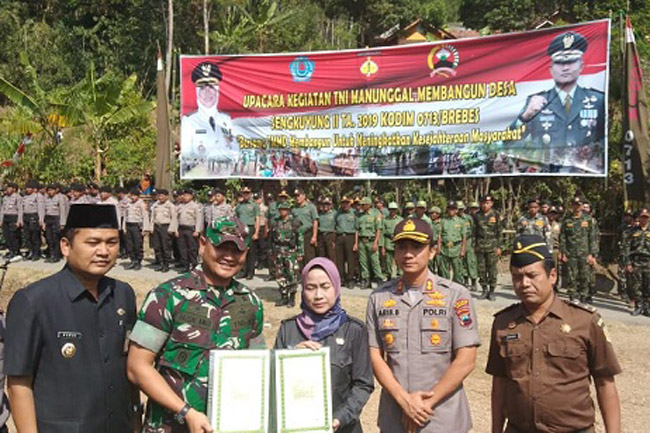 Bupati Brebes Buka TMMD Sengkuyung ke 105 Tahap II