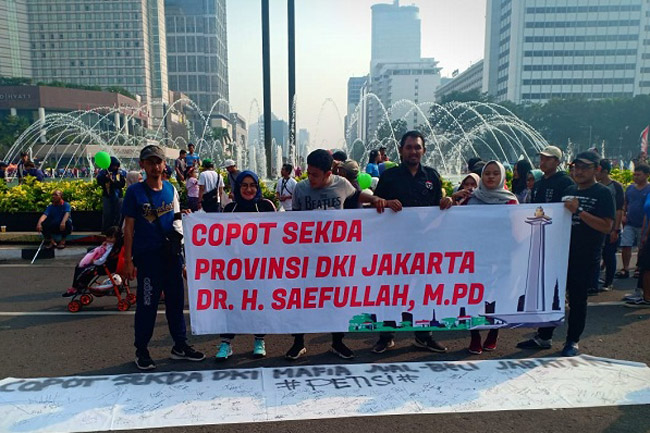 Pemuda dan Mahasiswa Gelar Petisi Copot Sekda DKI Jakarta