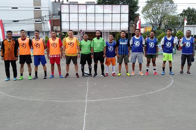 Perebutan Piala Exhibition: Tim Pers Sorong Raya Unggul