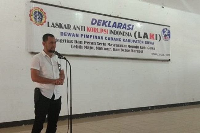 DPC Laki Gowa Apresiasi Polres Gowa Dalam Pemberantasan Korupsi