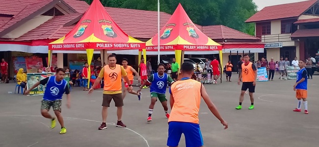 Pertandingan Perebutan Piala Exhibition: Tim Pers Sorong Raya Unggul