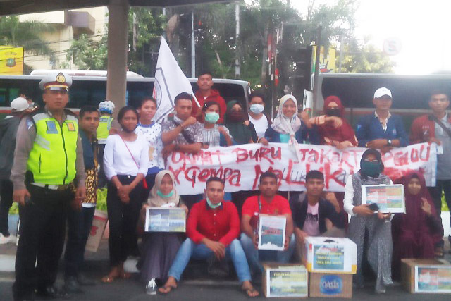 Forum Mahasiswa Adat Buru Jakarta Galang Dana untuk Gempa Ambon