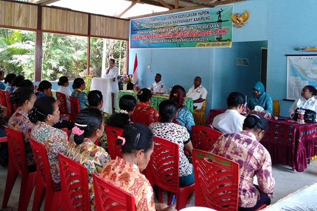 Pelatihan Peningkatan Kapasitas Kader PKK di Kepulauan Yapen