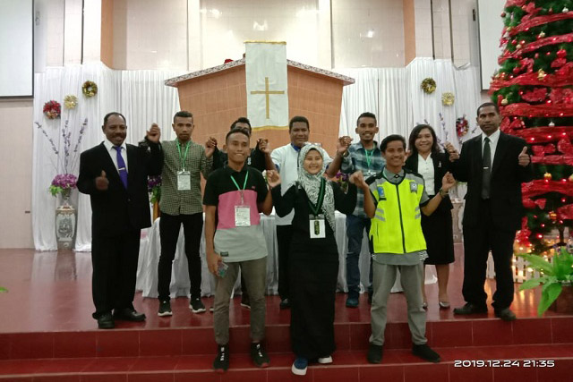 200 Anggota HMI Jayapura Mengamankan Ibadah Malam Kudus