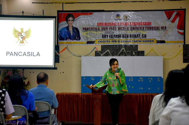 Anggota DPR RI Ary Egahni Sosialisasikan 4 Pilar Kebangsaan