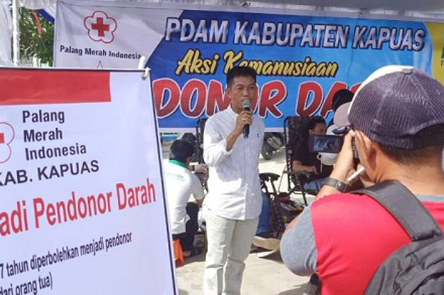 Aksi Kemanusiaan Donor Darah Bersama PDAM Kapuas