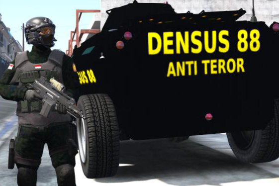 Tim Anti Teror Densus 88 Tangkap Terduga Teroris di Serang Banten