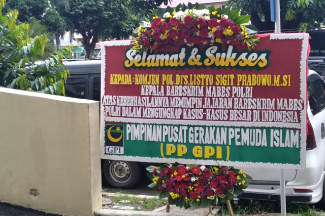 PP GPI Tegaskan Karangan Bunga Untuk Kabareskrim, Simbol Pejabat Amanah