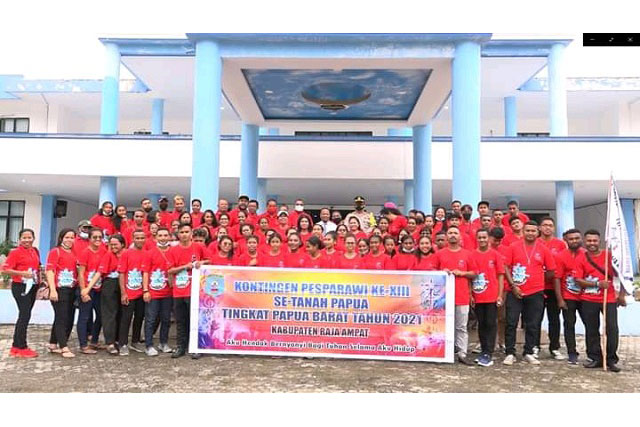 Wakil Bupati Terpilih Hadiri Pelepasan 123 Peserta Pesparawi Kabupaten Raja Ampat Ke Kota Sorong