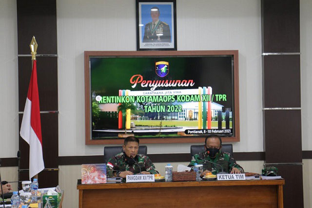 Pangdam XII Tanjungpura Buka Acara Asistensi Penyusunan Rentinkon