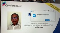 Delegasi PWI Pusat Paparkan Indonesian Press Road Map Against Covid-19 di Konferensi Wartawan se-Dunia