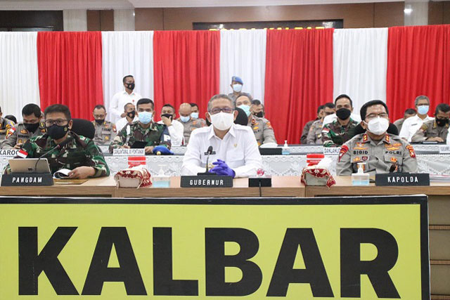 Pangdam XII Tanjungpura Ikuti Rakor Lintas Sektoral Hadapi Idul Fitri