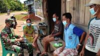 Babinsa Teluk Runjai Ingatkan Pentingnya Protokol Kesehatan