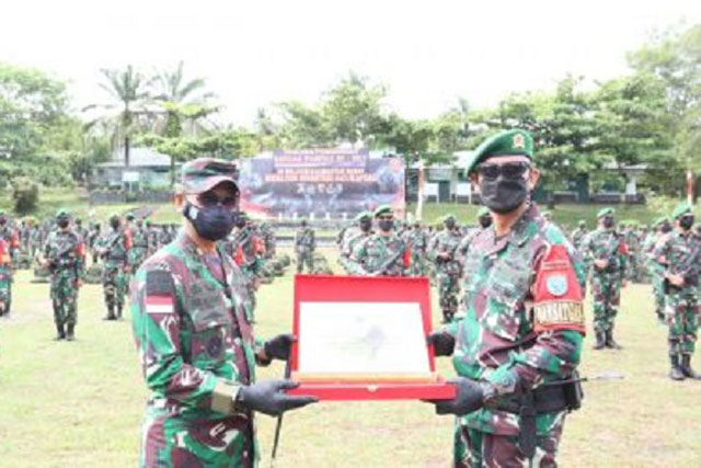 Pangdam XII Tanjungpura Apresiasi Prestasi Satgas Yonif 642 Kapuas