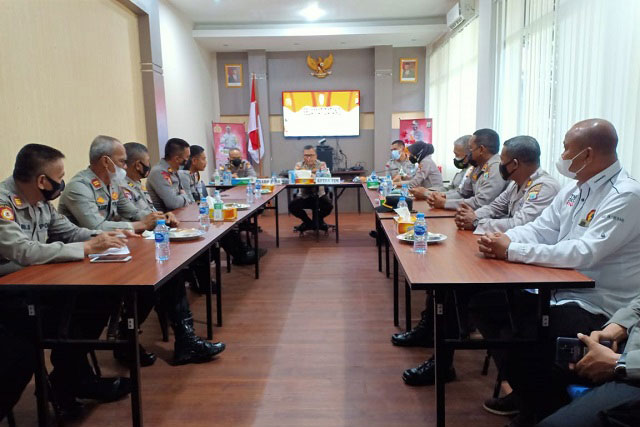 Kapolres Sorong Kota Terima Kunjungan Tim Study Kelayakan Mabes Polri
