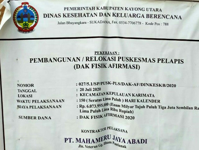 Diduga Pembangunan Puskesmas Desa Pelapis Dipindah ke Desa Padang Tanpa Pembahasan Perubahan