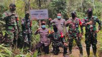 Babinsa Koramil Ketungau Hulu Lakukan Patroli Patok Batas