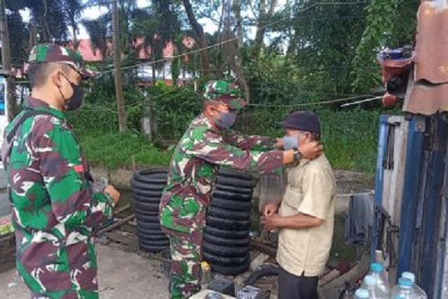 Hubdam XII Tanjungpura Ajak Warga Biasakan Pola Hidup Sehat