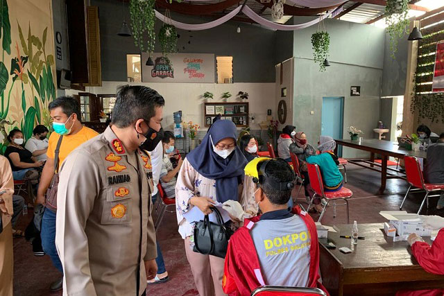 Polres Salatiga Gelar Vaksinasi Massal Targetkan 5.500 Dosis
