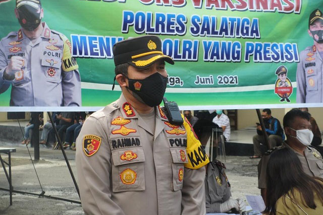 Polres Salatiga Gelar Vaksinasi Massal Covid-19 Selama 8 Hari